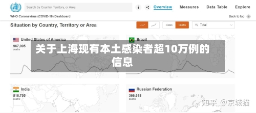 关于上海现有本土感染者超10万例的信息