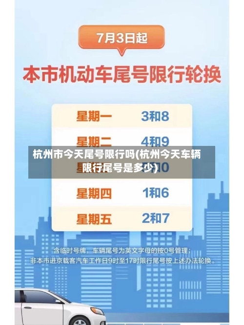 杭州市今天尾号限行吗(杭州今天车辆限行尾号是多少)