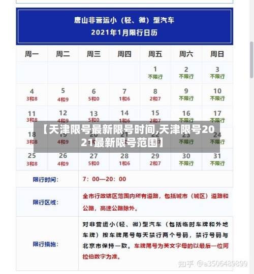 【天津限号最新限号时间,天津限号2021最新限号范围】