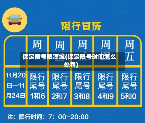 保定限号限满城(保定限号时间怎么处罚)