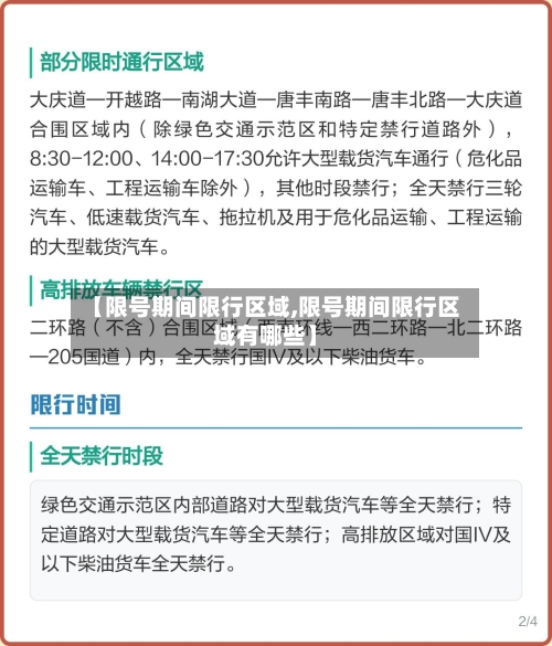 【限号期间限行区域,限号期间限行区域有哪些】