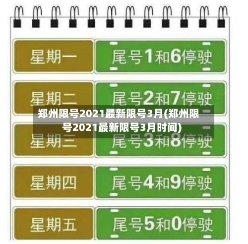 郑州限号2021最新限号3月(郑州限号2021最新限号3月时间)