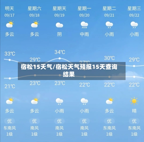 宿松15天气/宿松天气预报15天查询结果