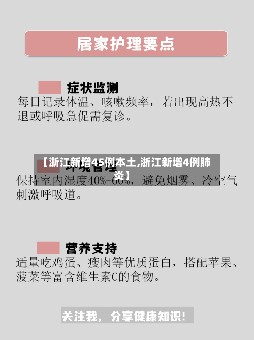【浙江新增45例本土,浙江新增4例肺炎】