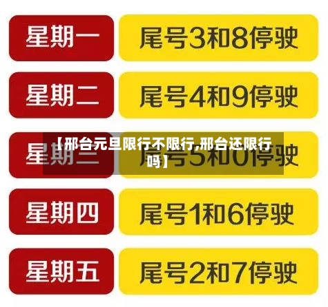 【邢台元旦限行不限行,邢台还限行吗】