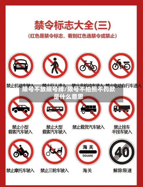 限号不放限号牌/限号不拍照不罚款是什么意思