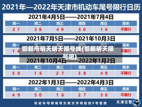 邯郸市明天明天限号线(邯郸明天限号吧)