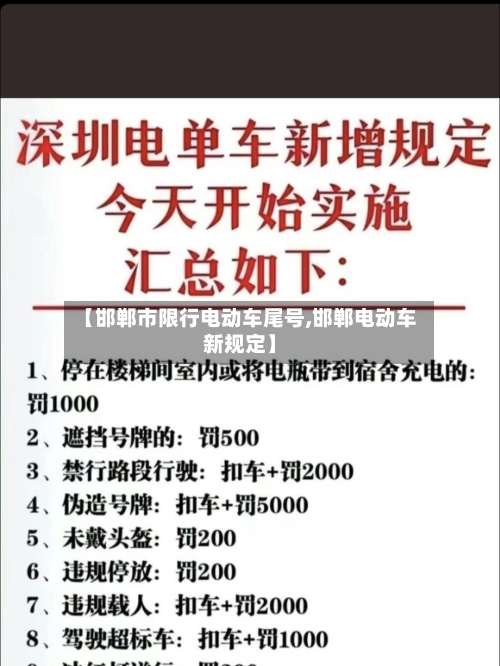 【邯郸市限行电动车尾号,邯郸电动车新规定】