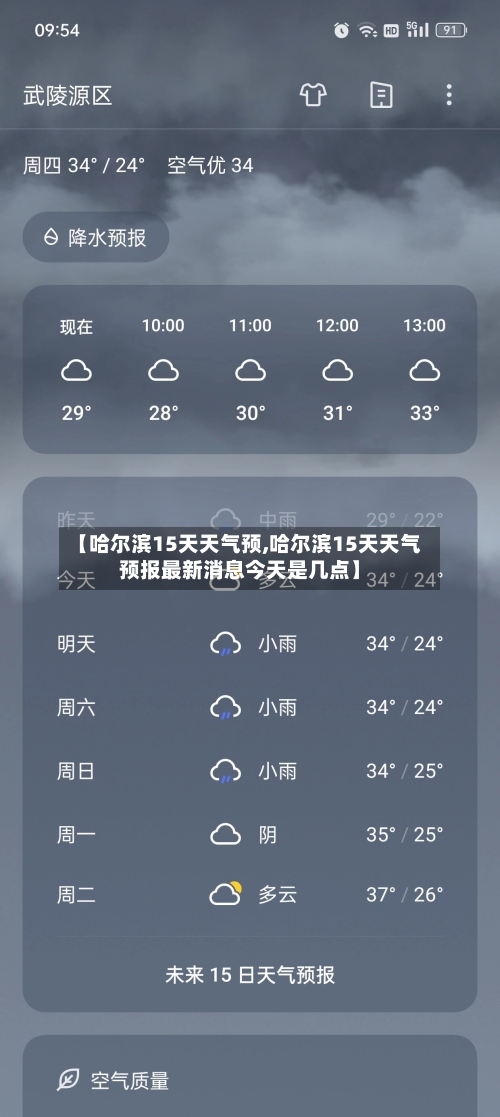 【哈尔滨15天天气预,哈尔滨15天天气预报最新消息今天是几点】