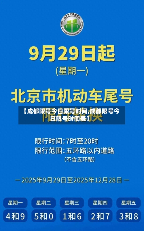 【成都限号今日限号时间,成都限号今日限号时间表】