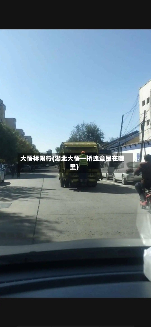 大悟桥限行(湖北大悟一桥违章是在哪里)
