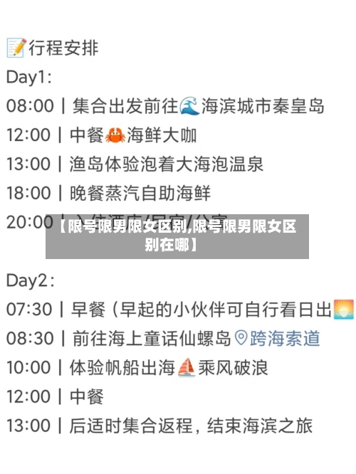 【限号限男限女区别,限号限男限女区别在哪】
