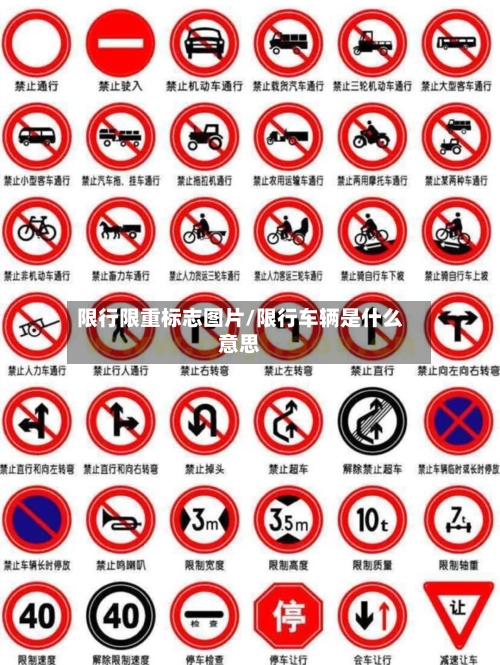 限行限重标志图片/限行车辆是什么意思