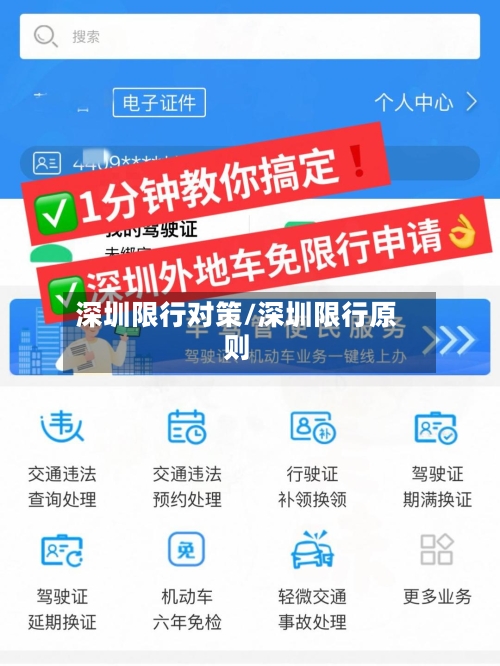 深圳限行对策/深圳限行原则