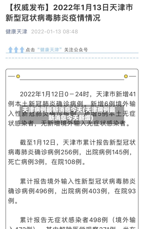 天津病例最新消息今天(天津病例最新消息今天新增)