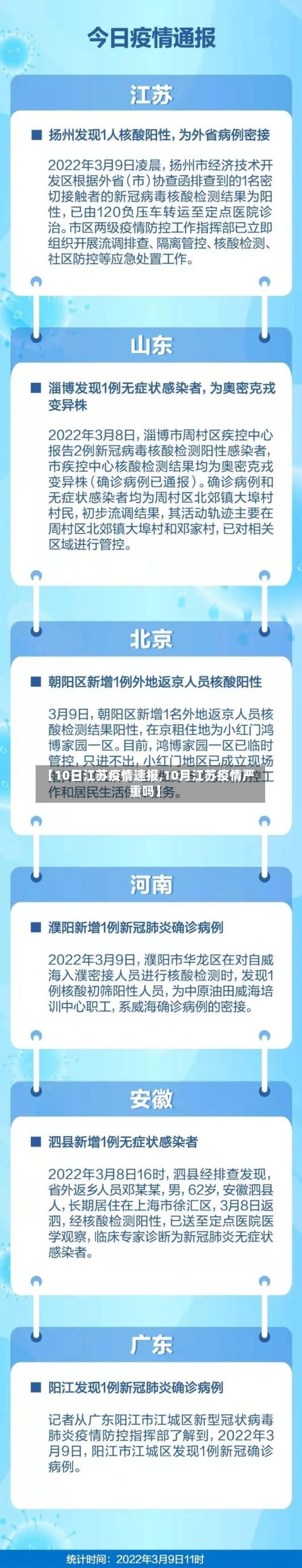 【10日江苏疫情速报,10月江苏疫情严重吗】
