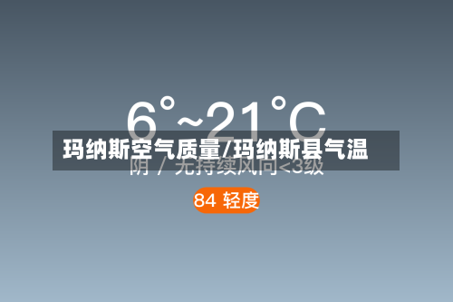玛纳斯空气质量/玛纳斯县气温