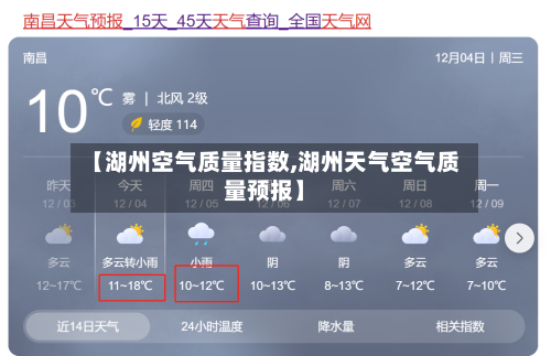 【湖州空气质量指数,湖州天气空气质量预报】