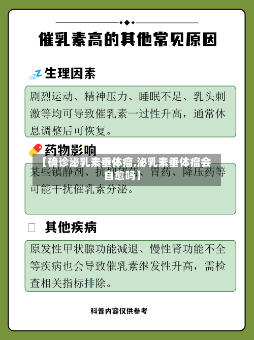 【确诊泌乳素垂体瘤,泌乳素垂体瘤会自愈吗】