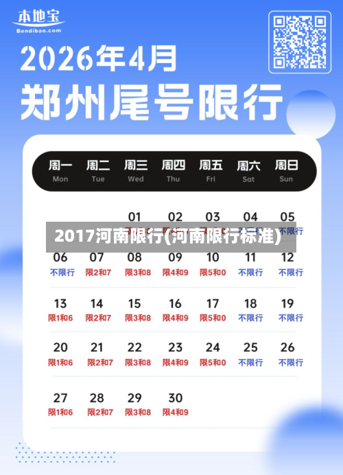2017河南限行(河南限行标准)