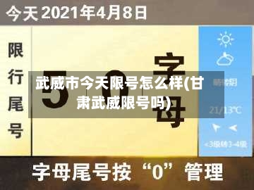 武威市今天限号怎么样(甘肃武威限号吗)
