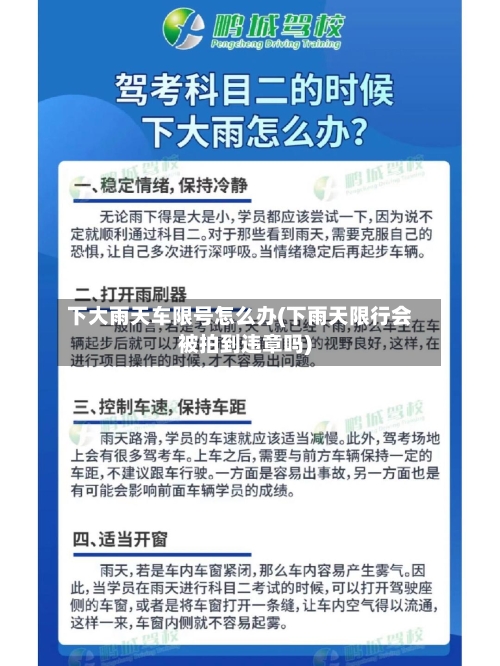 下大雨天车限号怎么办(下雨天限行会被拍到违章吗)