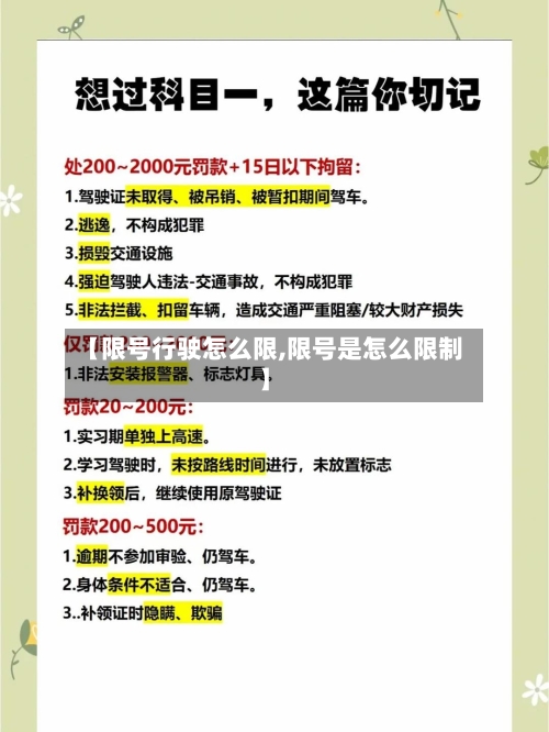 【限号行驶怎么限,限号是怎么限制】
