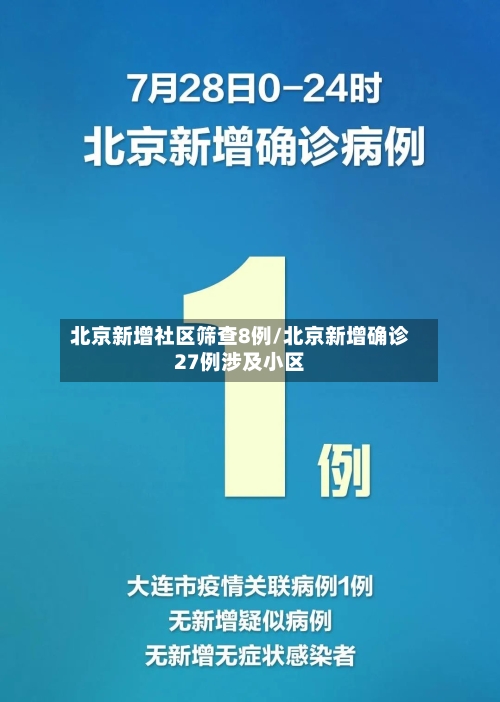 北京新增社区筛查8例/北京新增确诊27例涉及小区