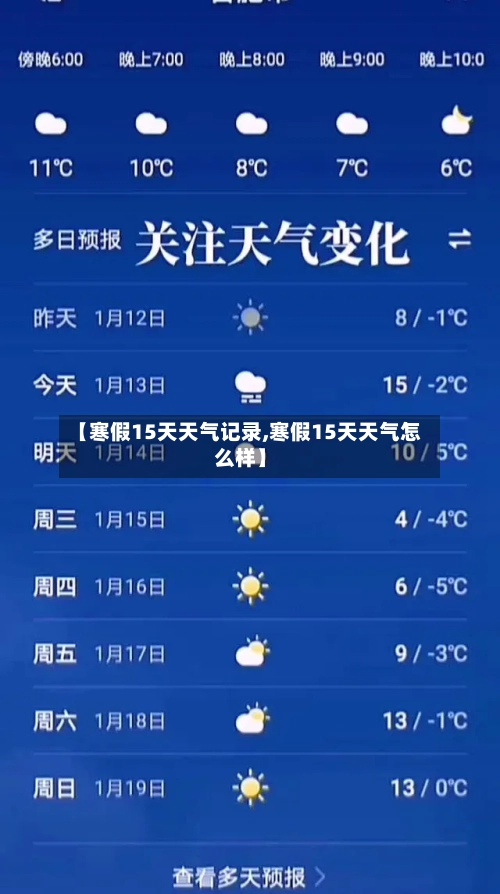 【寒假15天天气记录,寒假15天天气怎么样】
