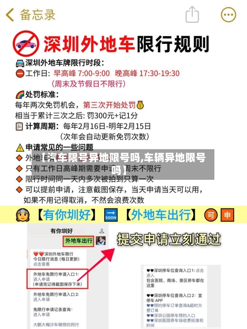 【汽车限号异地限号吗,车辆异地限号吗】