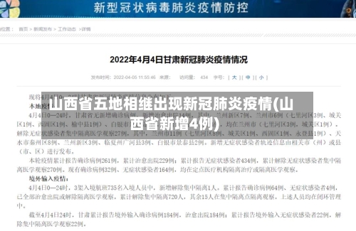 山西省五地相继出现新冠肺炎疫情(山西省新增4例)