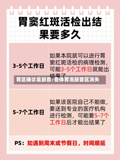 胃区确诊呈鼓音/查体胃泡鼓音区消失