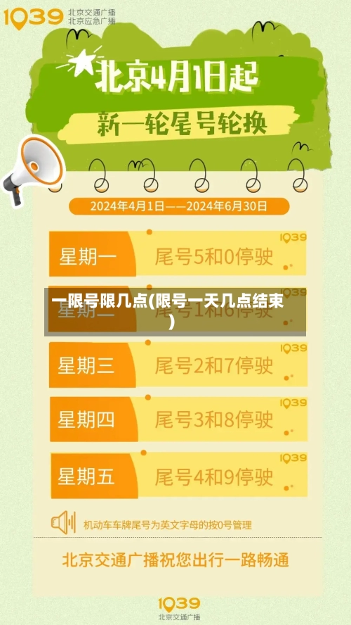 一限号限几点(限号一天几点结束)