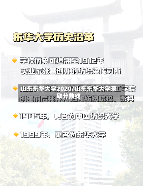 山东东华大学2020/山东东华大学录取分数线