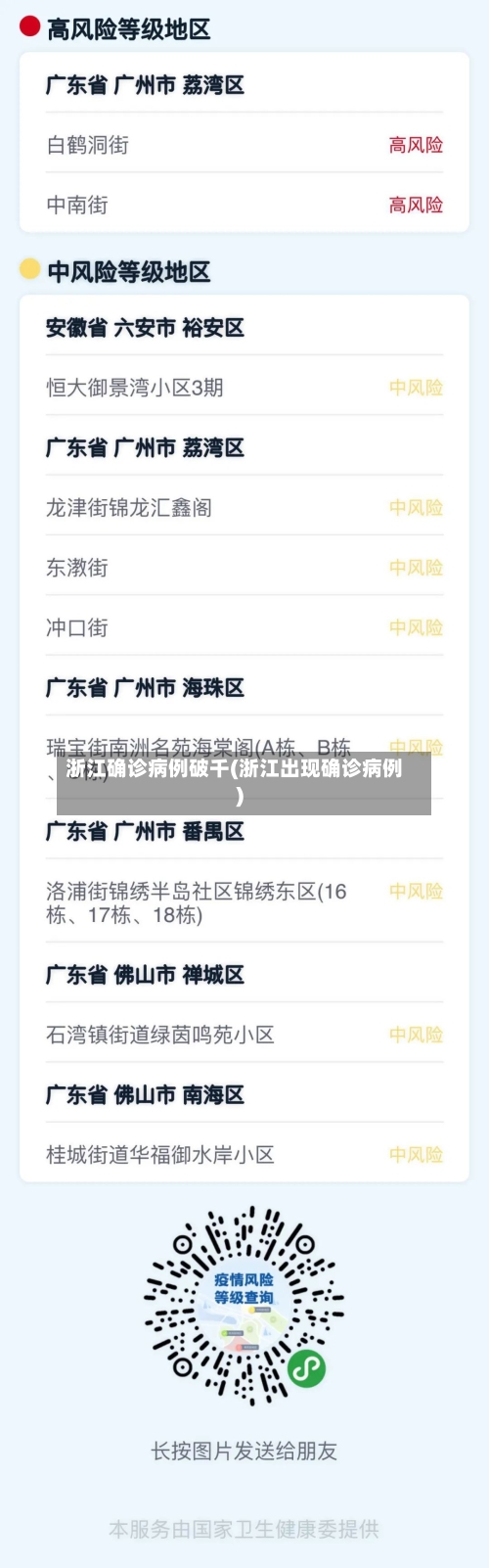 浙江确诊病例破千(浙江出现确诊病例)