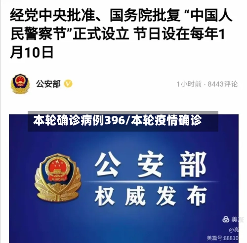 本轮确诊病例396/本轮疫情确诊