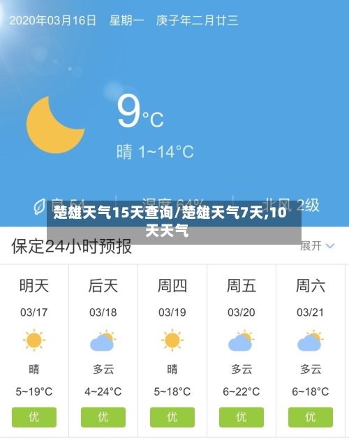 楚雄天气15天查询/楚雄天气7天,10天天气