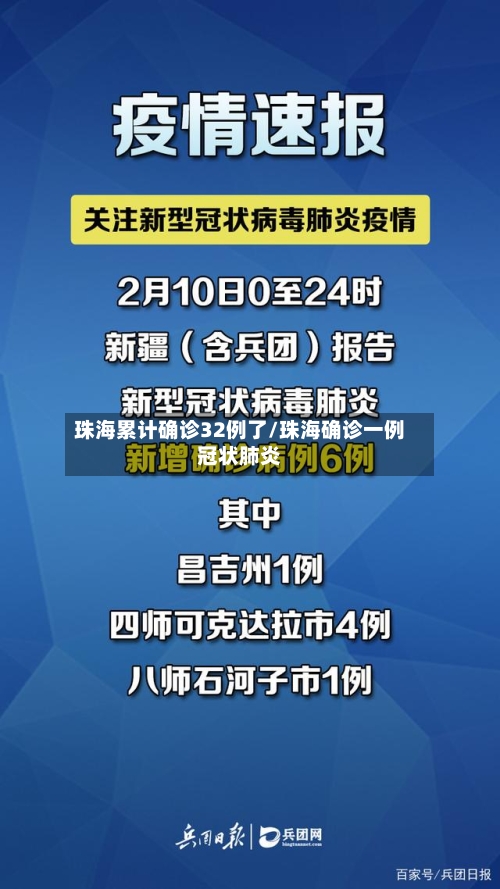 珠海累计确诊32例了/珠海确诊一例冠状肺炎