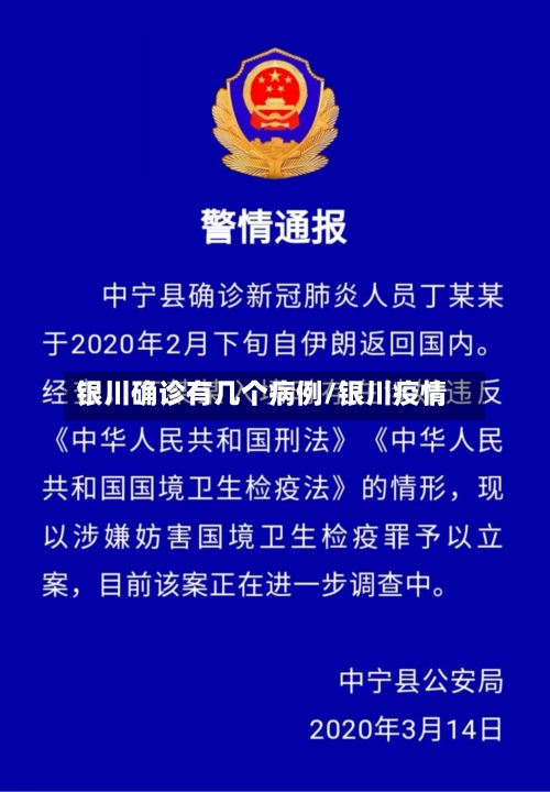 银川确诊有几个病例/银川疫情