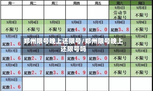 郑州限号晚上还限号/郑州限号晚上还限号吗