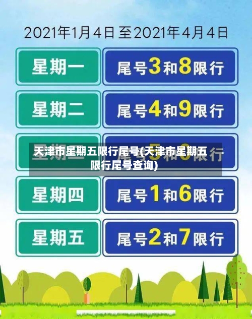 天津市星期五限行尾号(天津市星期五限行尾号查询)