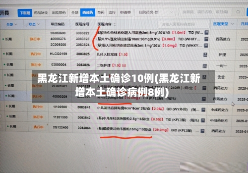 黑龙江新增本土确诊10例(黑龙江新增本土确诊病例8例)
