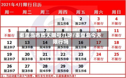 秦皇岛市昨天限号几呀/秦皇岛今天限行吗