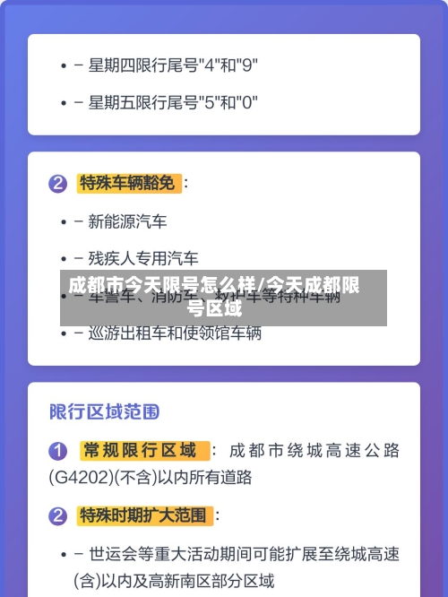 成都市今天限号怎么样/今天成都限号区域