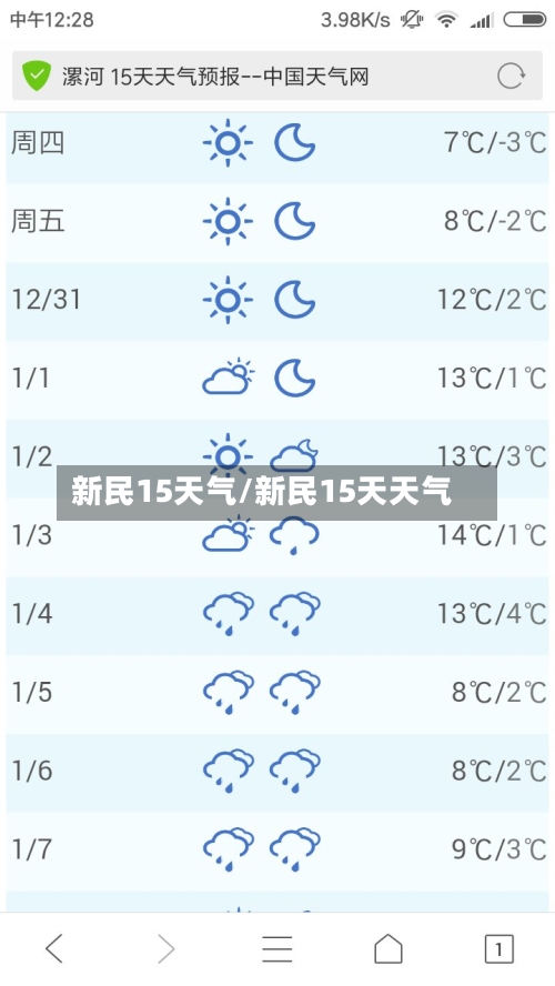 新民15天气/新民15天天气