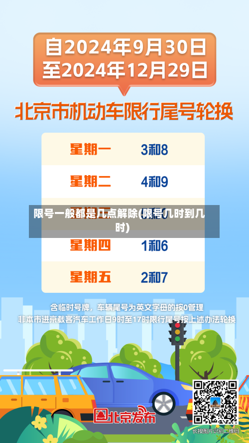 限号一般都是几点解除(限号几时到几时)