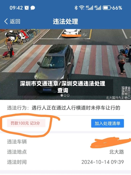 深圳市交通违章/深圳交通违法处理查询