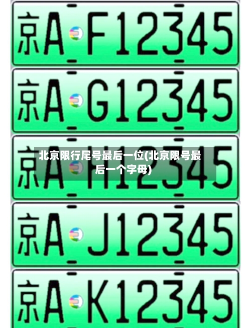 北京限行尾号最后一位(北京限号最后一个字母)