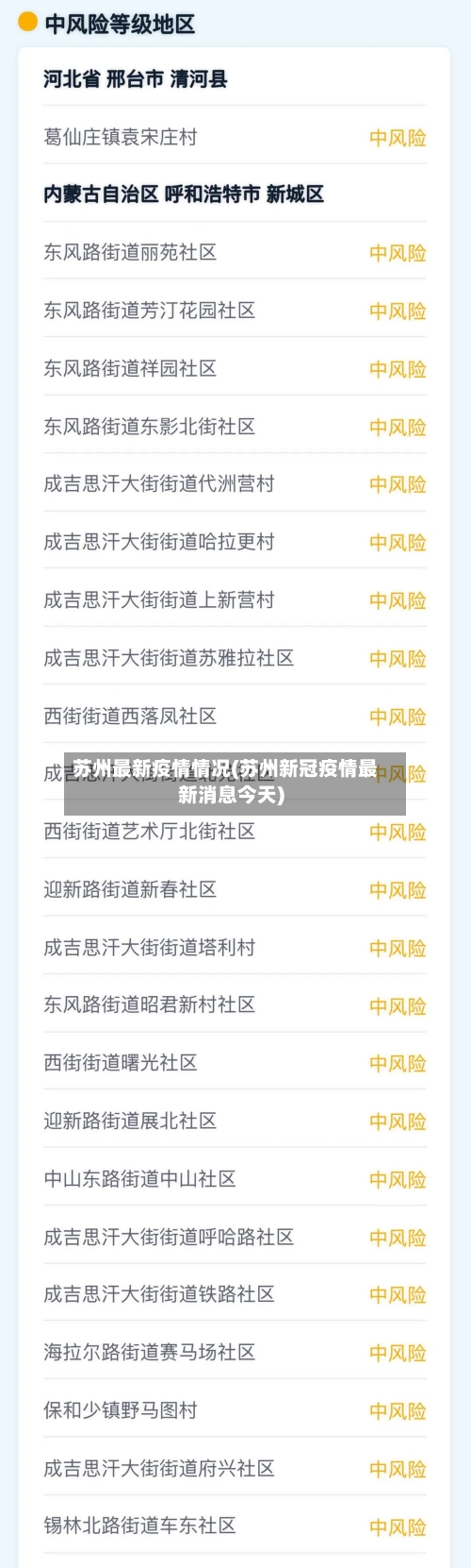 苏州最新疫情情况(苏州新冠疫情最新消息今天)