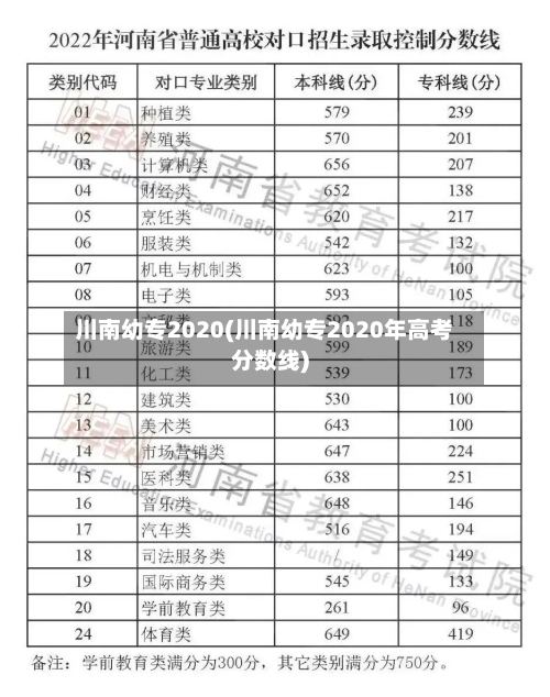 川南幼专2020(川南幼专2020年高考分数线)